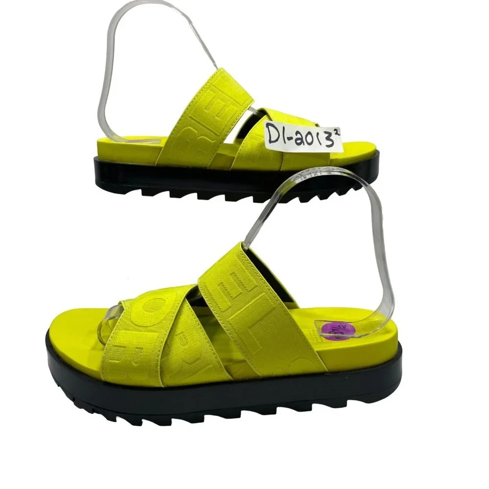 Sorel Lime Green ROAMING Branded FlatForm / Platform Sandals 8.5 - Picture 3 of 12